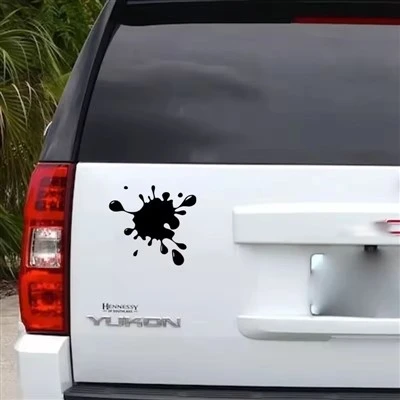 Adesivo de carro engraçado com manchas salpicadas