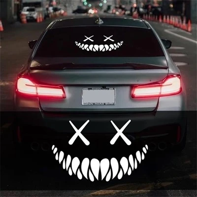 Adesivo de janela de carro com padrão de Halloween