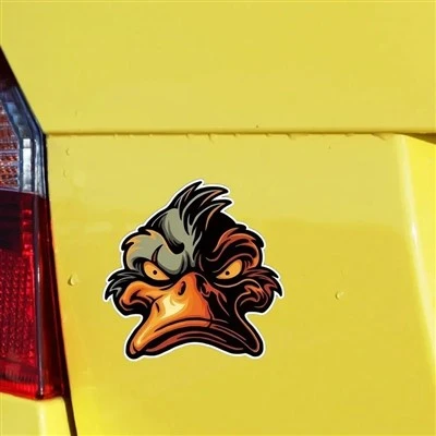 Bad Duck Face Angry Mal Vinyl Stickers para carros