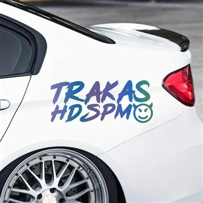 Adesivo de carro engraçado de trakas hdspm