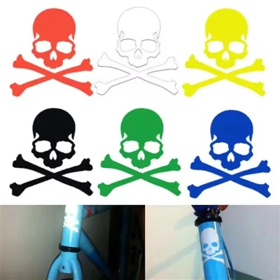 Skull Mountain Bicycle Reflector Decal