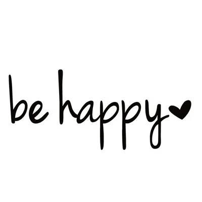 Seja Happy Sticker Decal Notebook Laptop