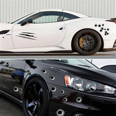 Adesivos de buracos de bala para tatuagem automotiva