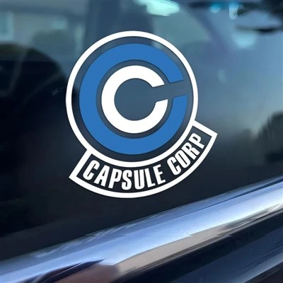 Capsule corp decalque, adesivo de logotipo Bulma