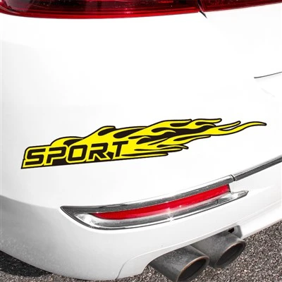Adesivos de vinil para carros Decalque com letras esportivas