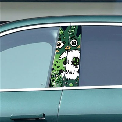 Adesivo de vinil para carro decoração pilar B