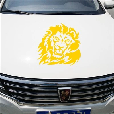 Adesivo decalque de carro com padrão animal de leão