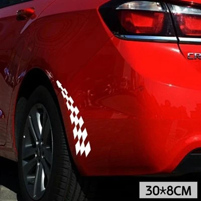 Adesivo de pára-choque de carro bandeira estilo F1