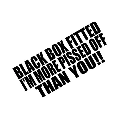 Adesivos de carro Black Box Encidted Funny