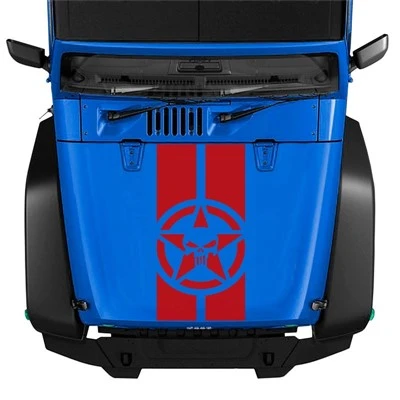 Adesivos de capô de motor para veículo JEEP 4X4