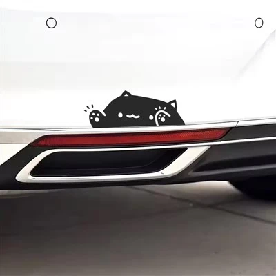 Adesivo de carro com personalidade de gato