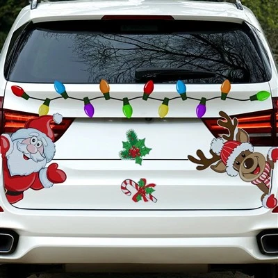 Adesivo de carro de Natal ímãs de geladeira magnética