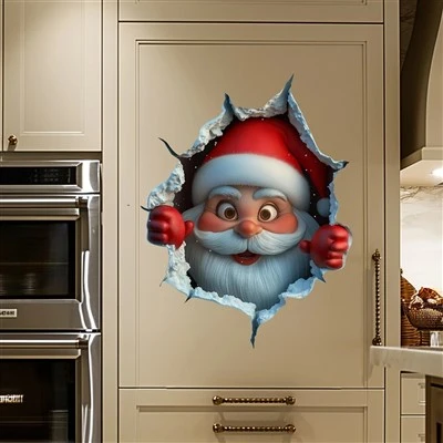 Adesivo de parede criativo do Papai Noel de Natal