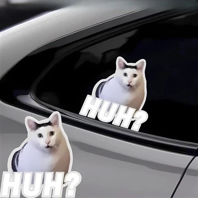 Chuh Cat Motorbike adesivo de meme engraçado para carro