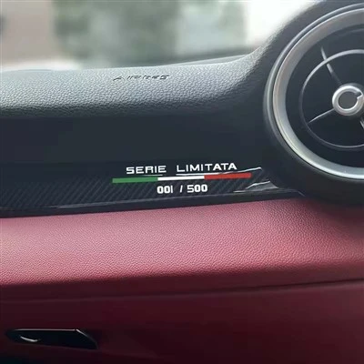 Adesivo de edição consolelimitada para Alfa Romeo