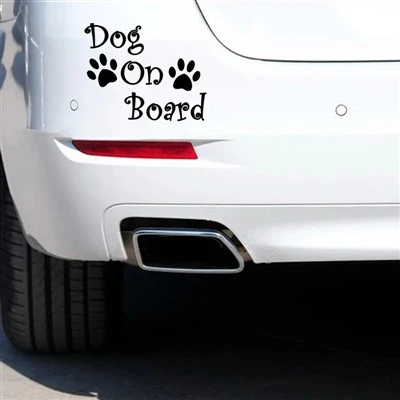 Cachorro a bordo adesivo fofo de impressão