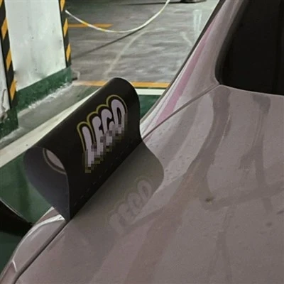 Porta traseira de vinil com etiqueta adesiva para carro