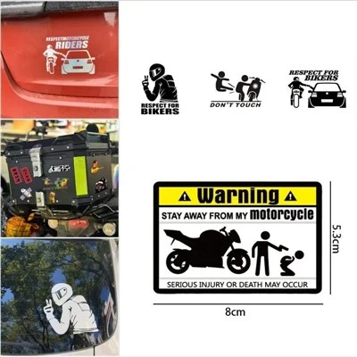 Não toque na marca de aviso de adesivos engraçados criativos
