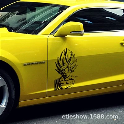 decalque de carro dragon ball