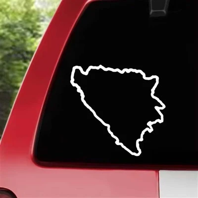 Bósnia e Herzegovina Map Car Sticker