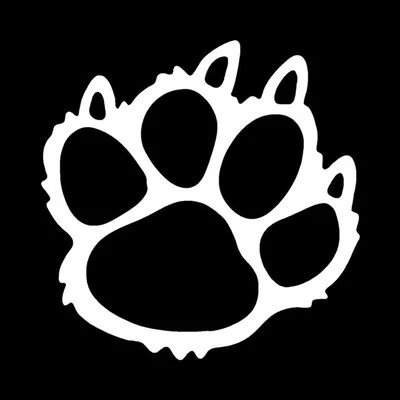 Adesivo decalque de vinil autoadesivo com garra de urso