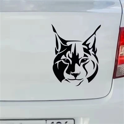 Adesivo de carro lince de animal decalques de vinil