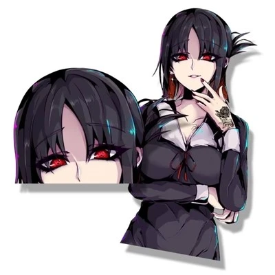 Impressão reflexiva de adesivos de carros de anime personalizados