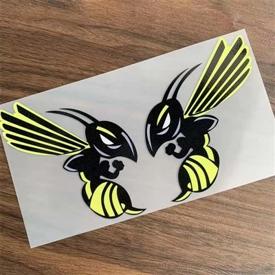 Adesivos de decoração de carros de texto de vespa e hornet