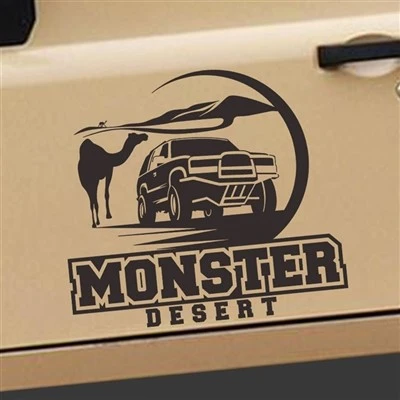 Adesivo de decalque de carro estilo Desert Sahara