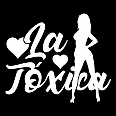 Adesivo de carro la tóxica peixe menina adesiva