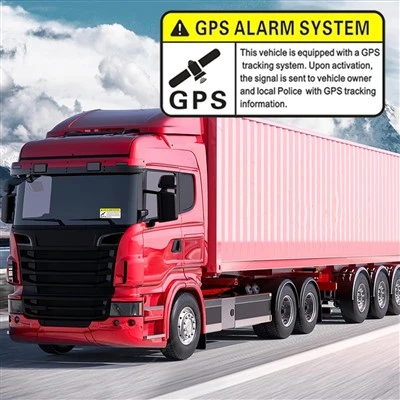 Adesivos de advertência de carro GPS