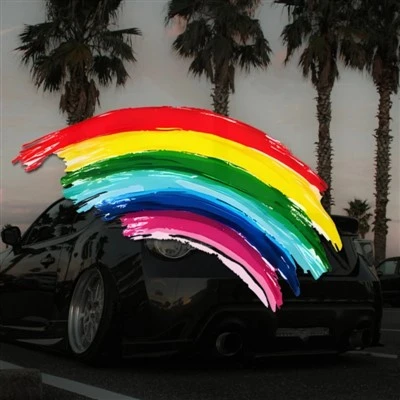 Girfiti Rainbow Bridge Car Stickers