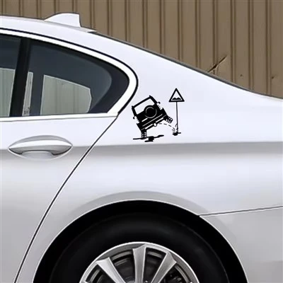 Jeep está fazendo xixi em adesivos de carro