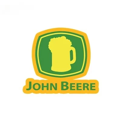 Adesivo JOHN BEERE, cervo bebendo cerveja
