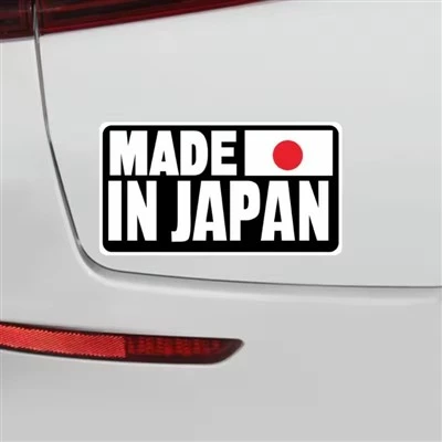 Adesivo de texto feito no Japão para carro
