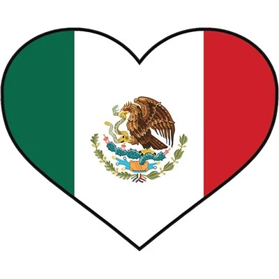 Adesivo decalque da bandeira do México