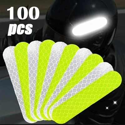 Aviso de segurança do capacete motociclista Adesivos refletivos