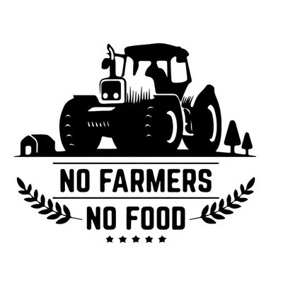 Sem agricultores sem alimentos adesivos