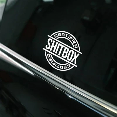 Adesivo de carro engraçado e engraçado certificado e criativo