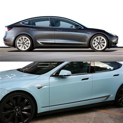 Adesivos laterais de porta Modelo 3 Tesla
