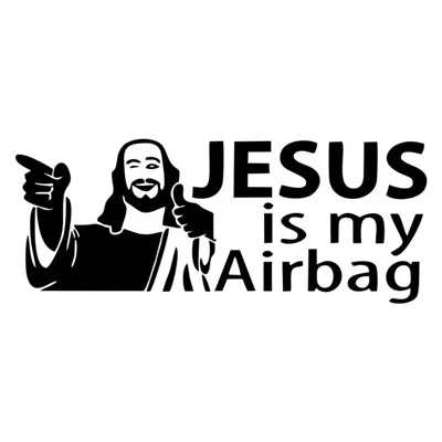 Jesus é meu airbag personalizado adesivo de vinil