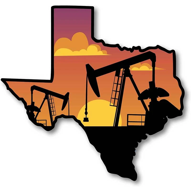 Decalque de paisagem do estado do Texas
