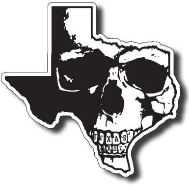 Texas Map Flag Adhesive Vinyl Sticker