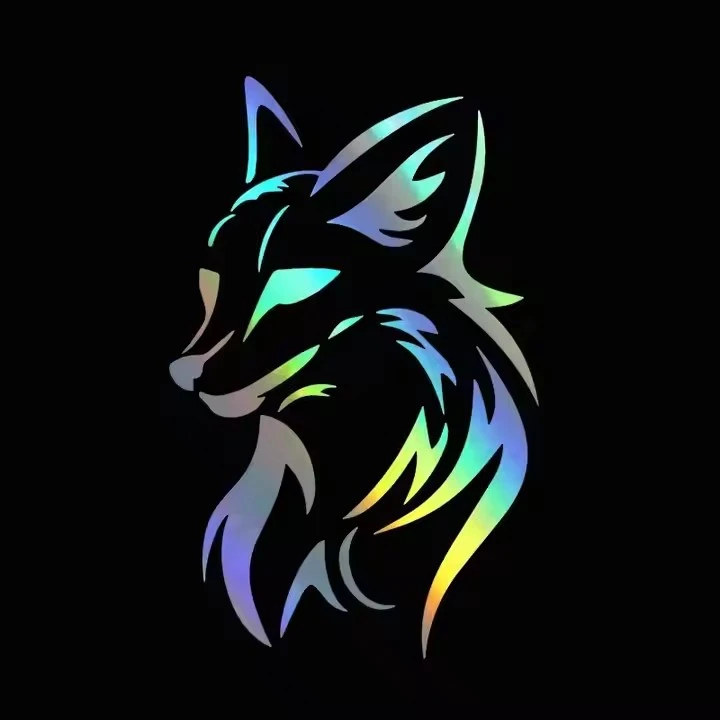 Vinyl Stickers Cars Body Fox Badge