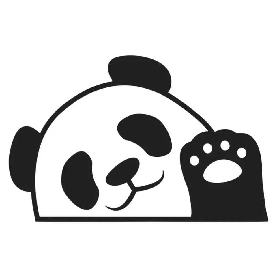 Adesivos de carro panda à prova d'água