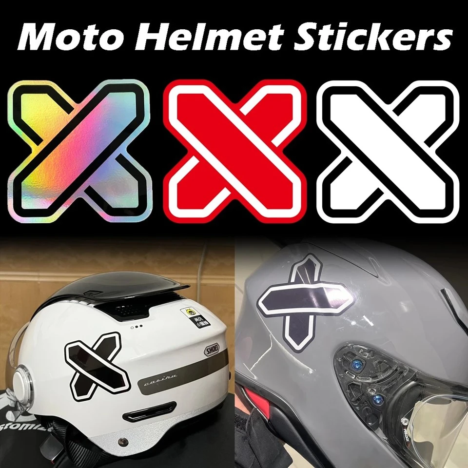 X adesivos de motocicleta de logotipo/laser